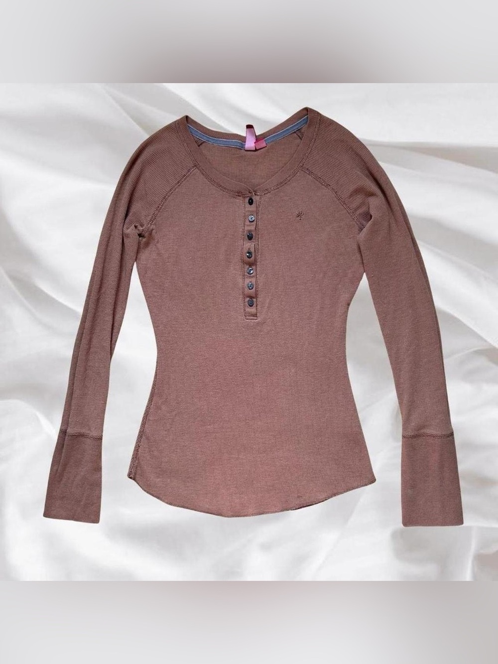 Soft Brown Long Sleeve Henley